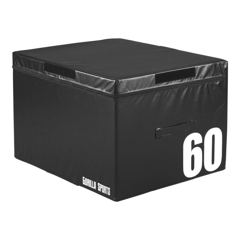 Gorilla Sports Jump Box crni, 60 cm
