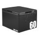 Gorilla Sports Jump Box crna, 60 cm